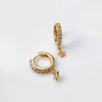 WCO Falling Star Huggie Earrings