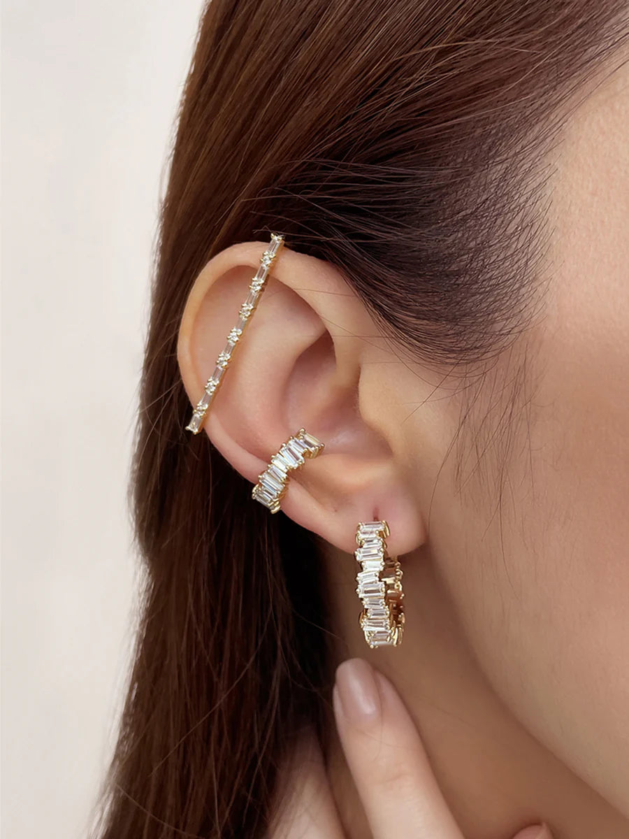 WCO Jagged Baguette Ear Cuff