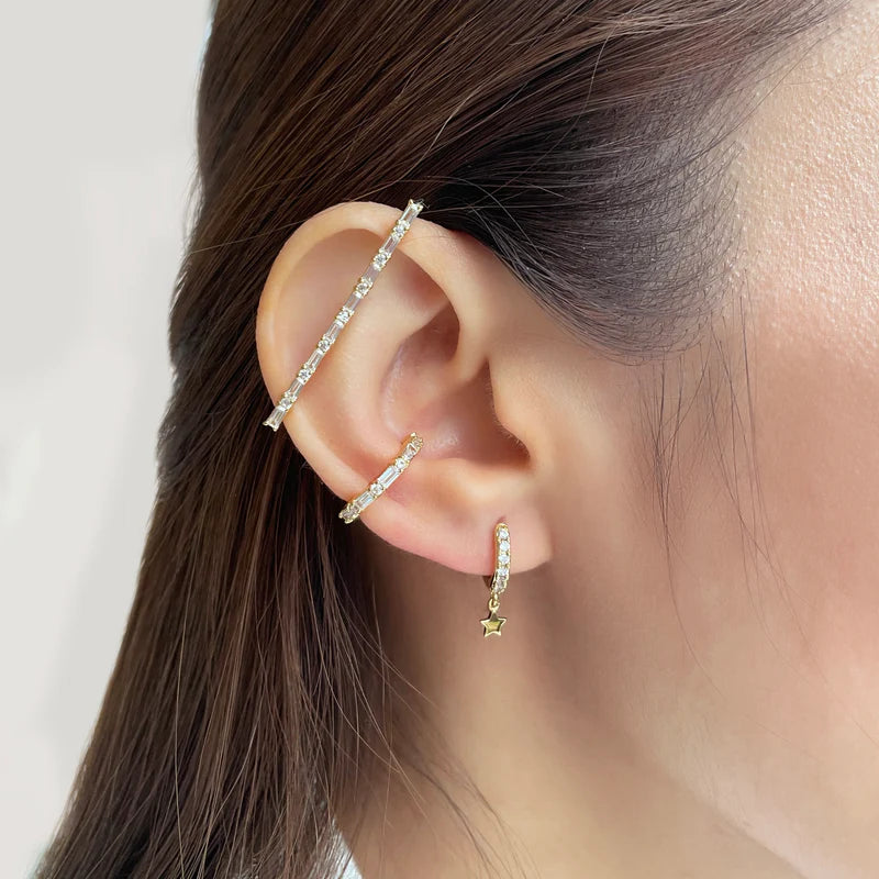 WCO Falling Star Huggie Earring