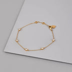 WCO 925 Multi Heart Bezel Bracelet