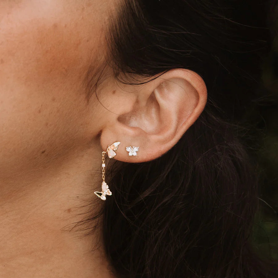 WCO Butterfly Opal Earrings
