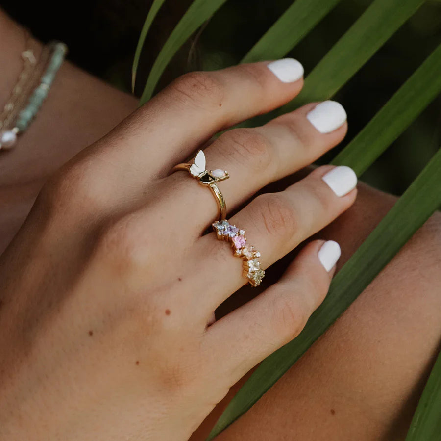 WCO Butterfly Opal Ring
