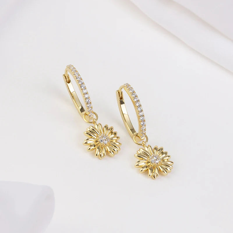 WCO Daisy Hoop Earrings