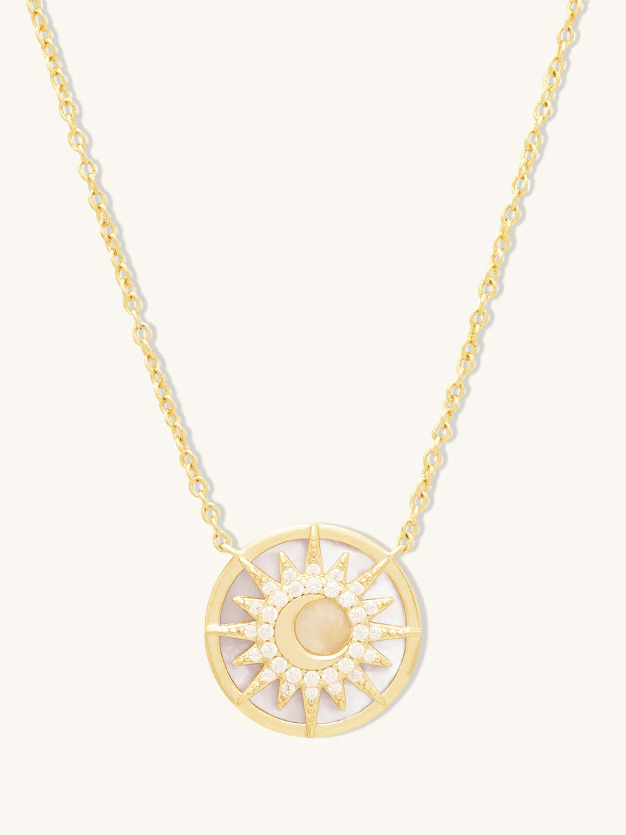 WCO Sunlit Crescent Pearl Necklace