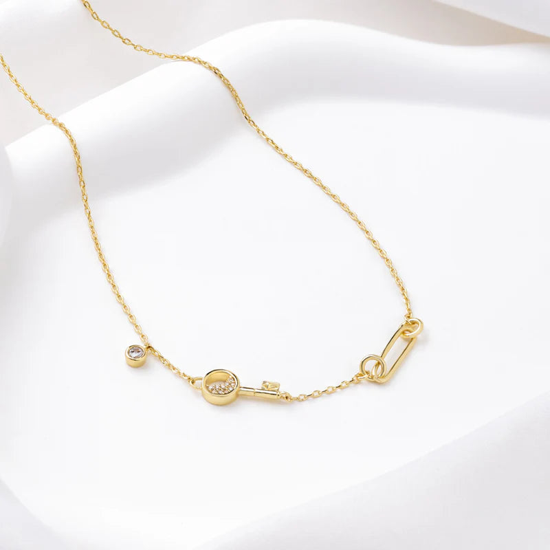 WCO Crescent Key Necklace