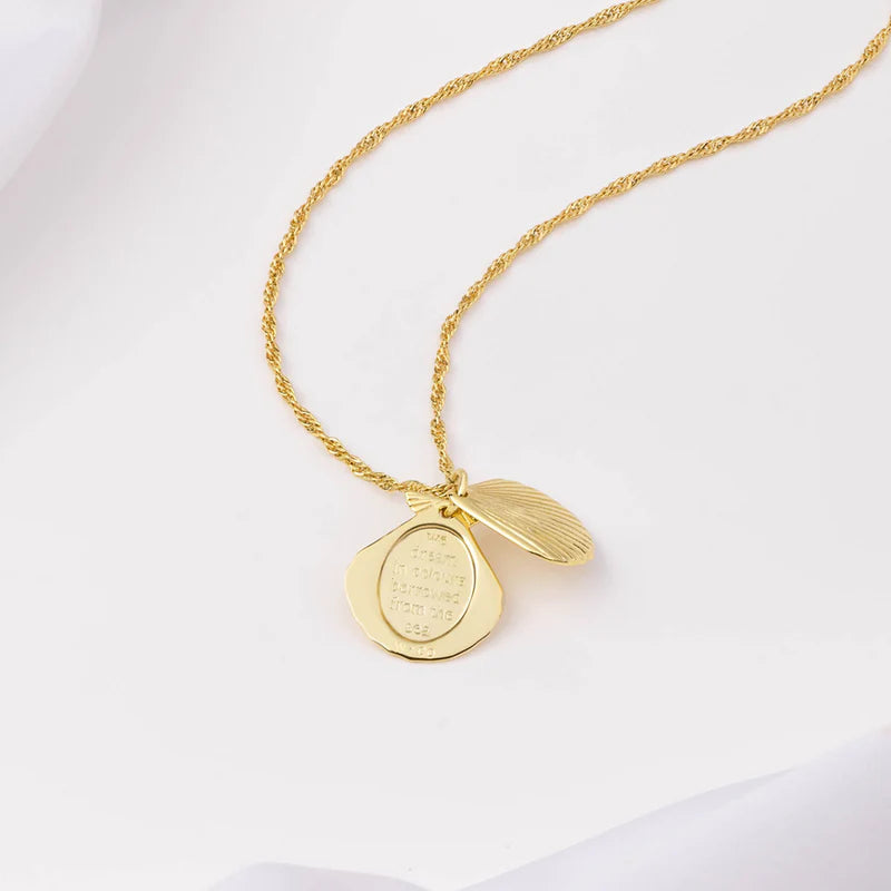 WCO Seashell Locket Necklace
