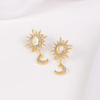WCO Sunlit Crescent Drop Earring