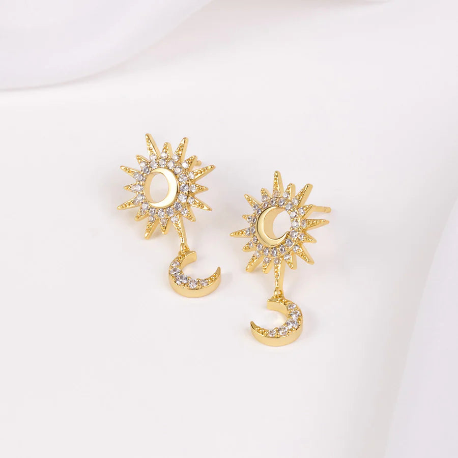 WCO Sunlit Crescent Drop Earring