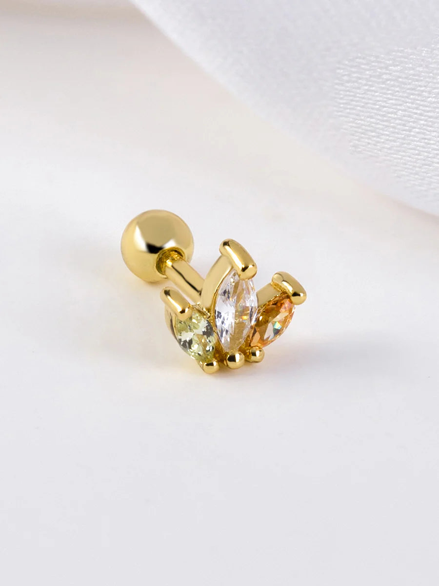 WCO Trio Marquise Barbell Earring