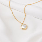 WCO Heart Pearl Locket Necklace