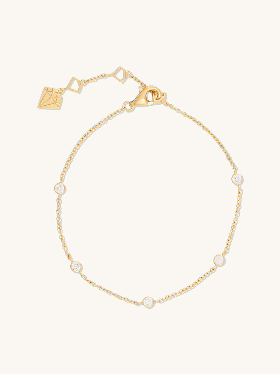 WCO 925 Multi Brilliant Bezel Bracelet