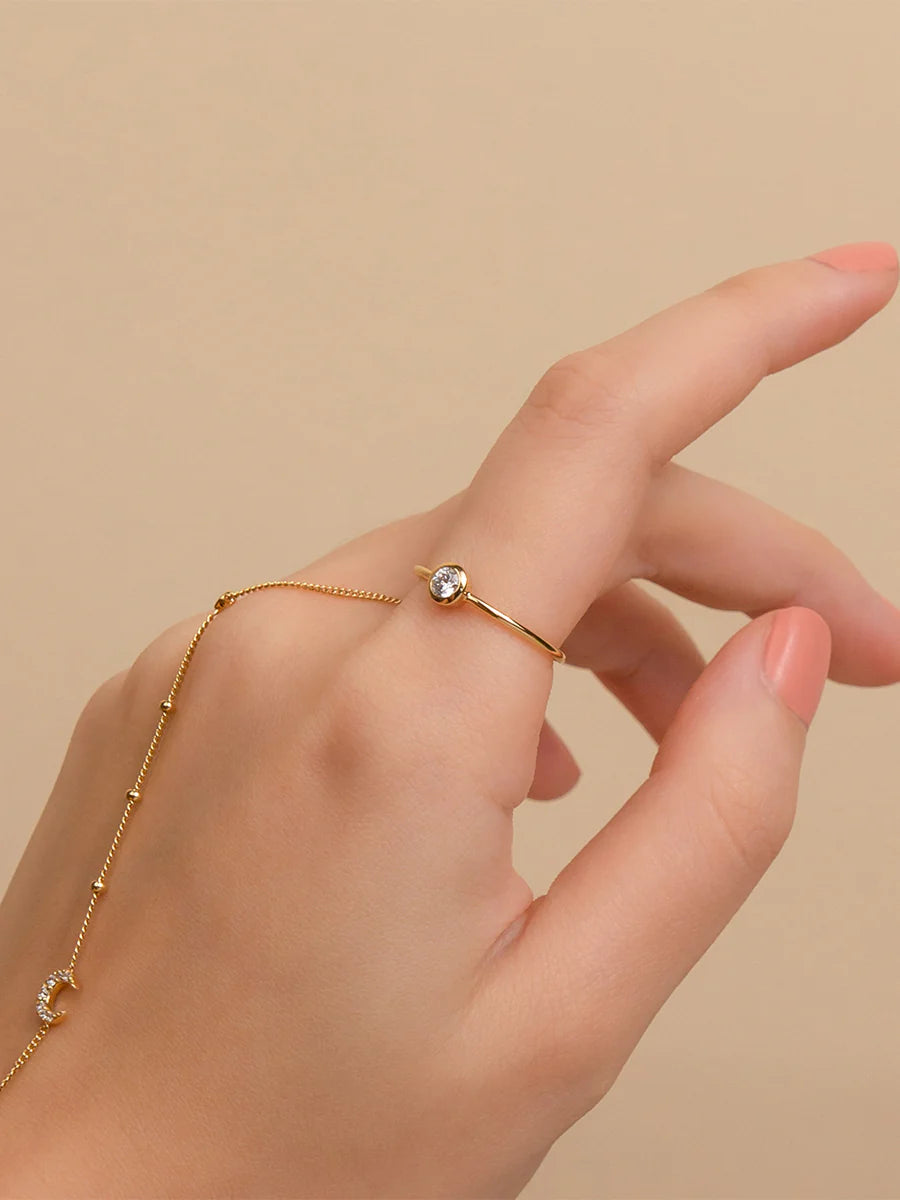 WCO 925 Brilliant Bezel Ring