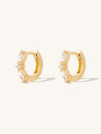 WCO Marquise Pave Huggie Earrings