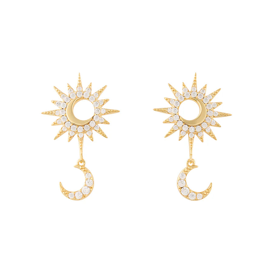 WCO Sunlit Crescent Drop Earring