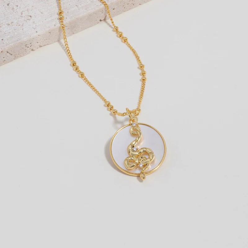 WCO Charmed Snake Necklace