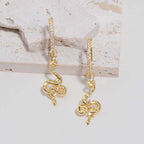 WCO Charmed Snake Earrings