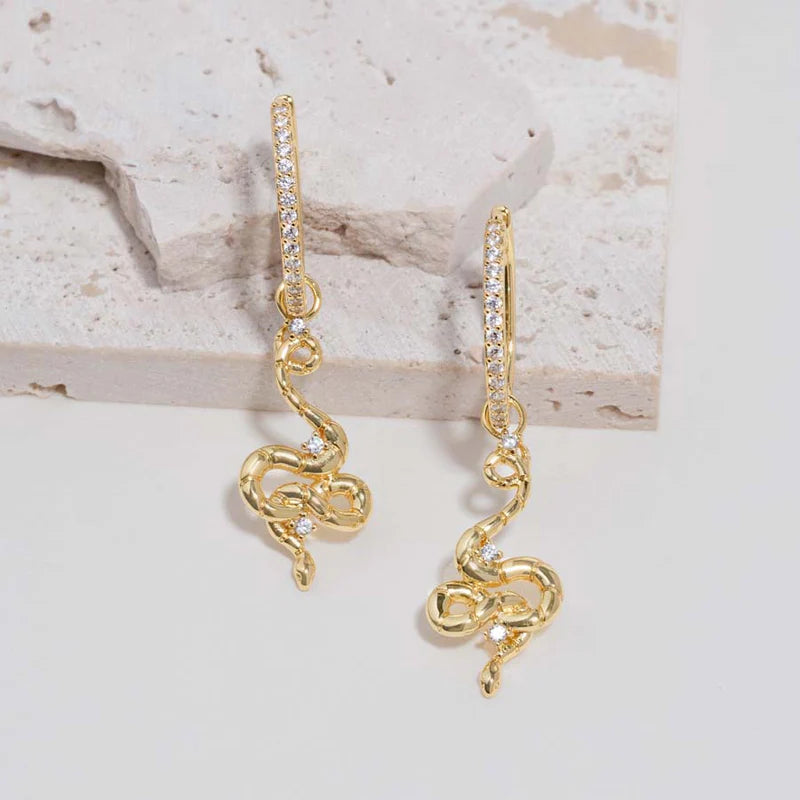 WCO Charmed Snake Earrings