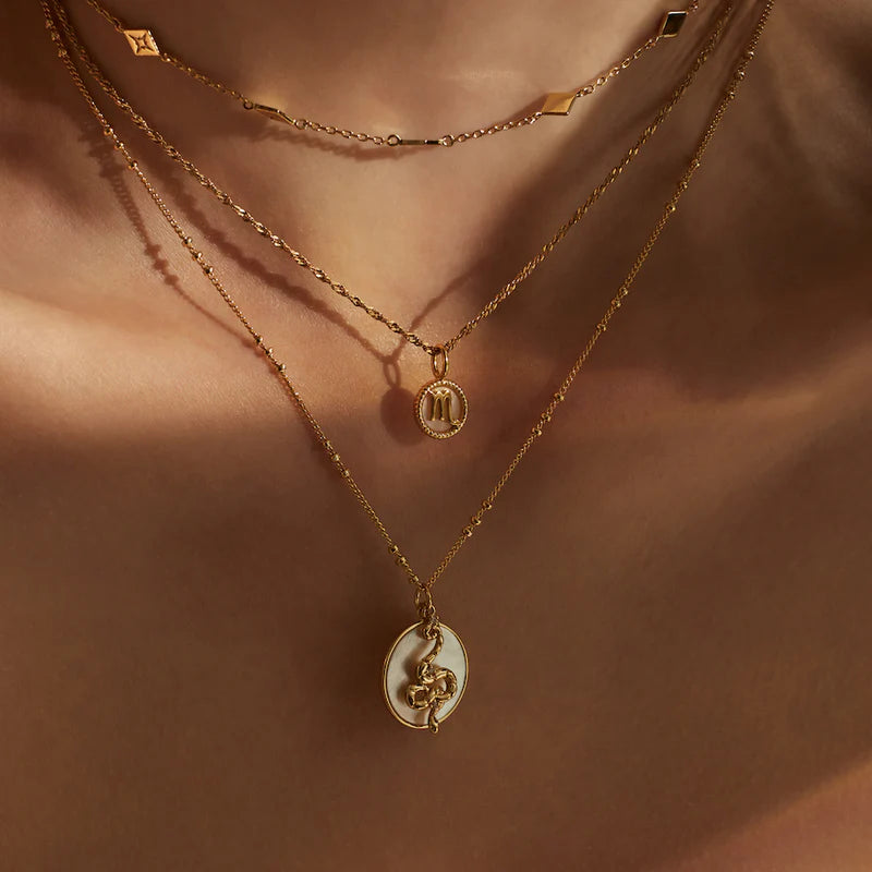 WCO Charmed Snake Necklace