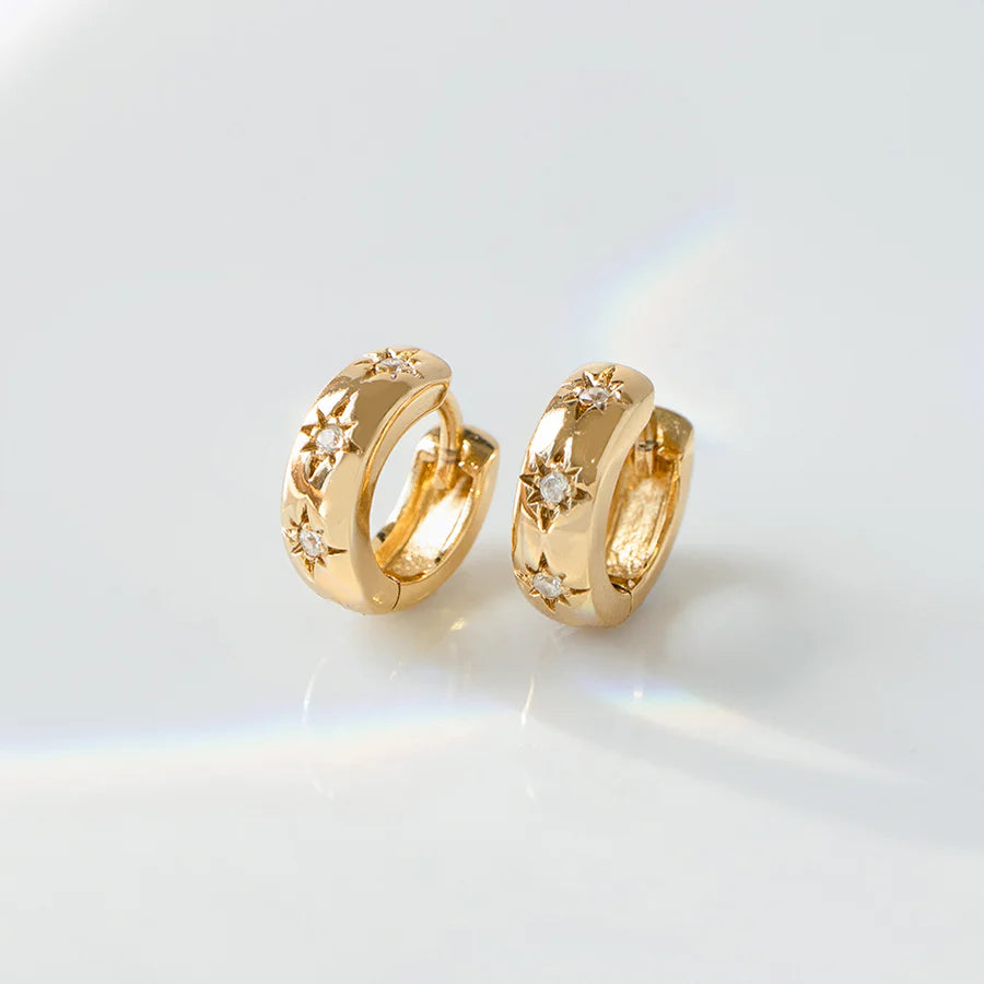 WCO Constellation Baby Huggie Earrings