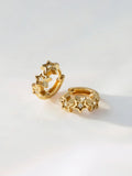 WCO Stars Pave Baby Huggie Earrings