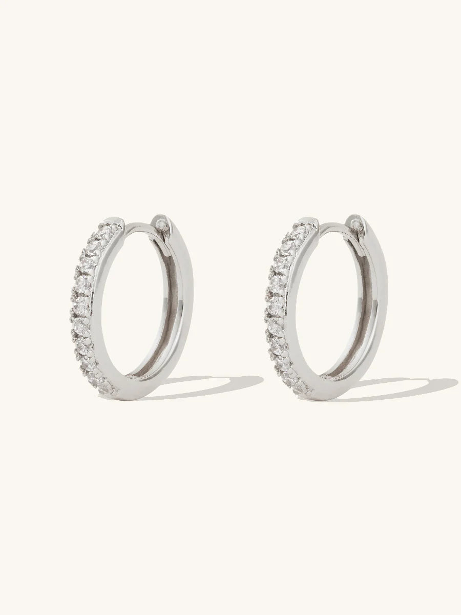 WCO Classic Pave Huggie Earring