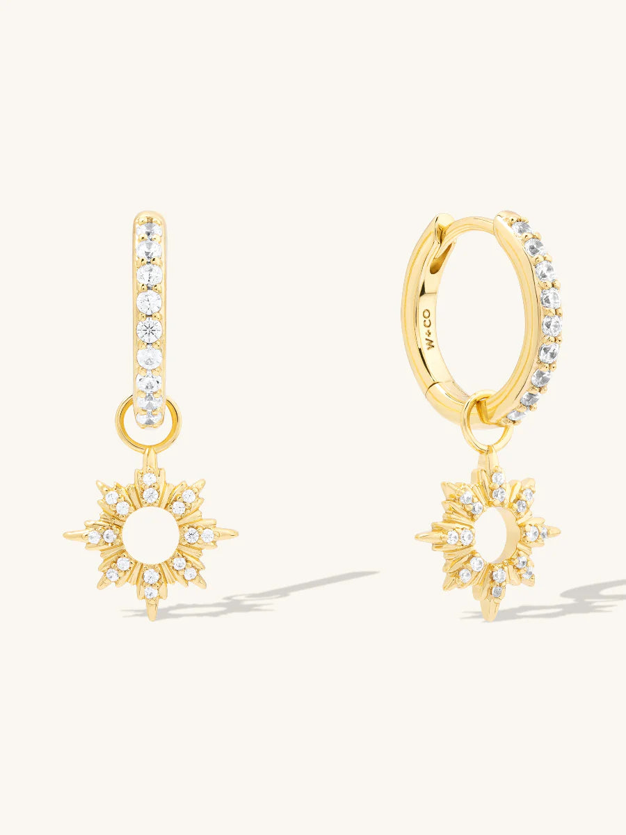 WCO Sunseeker Charm Huggie Earrings