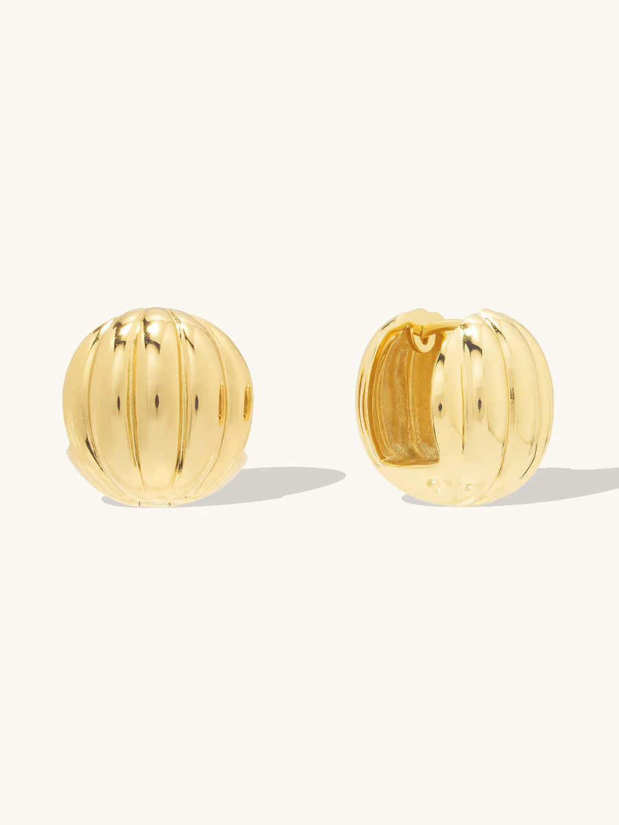 WCO Dome Ripple 20mm Earrings