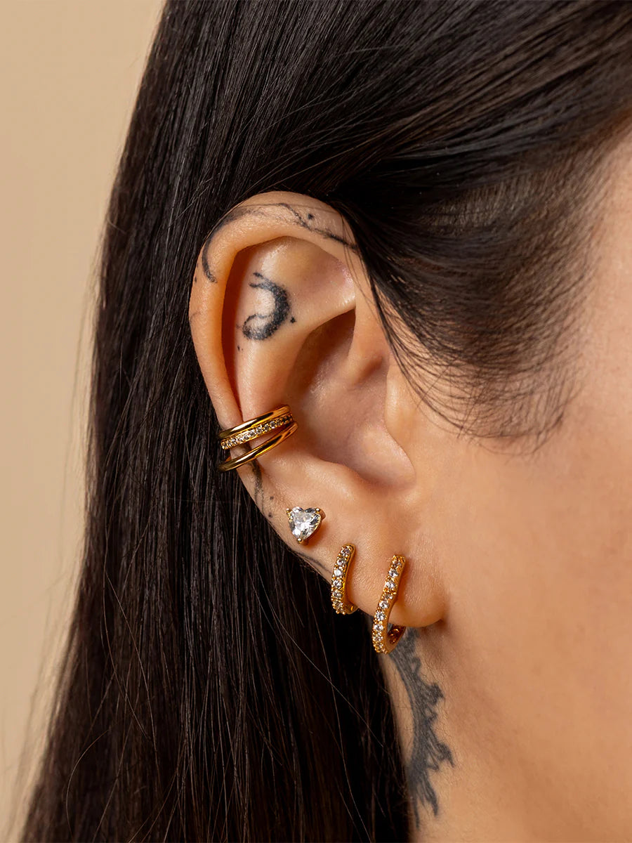 WCO Double Pave 9mm Ear Cuff