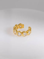 WCO Heart Bezel Ear Cuff