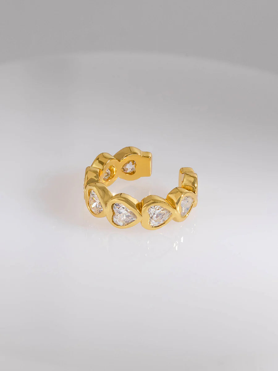 WCO Heart Bezel Ear Cuff