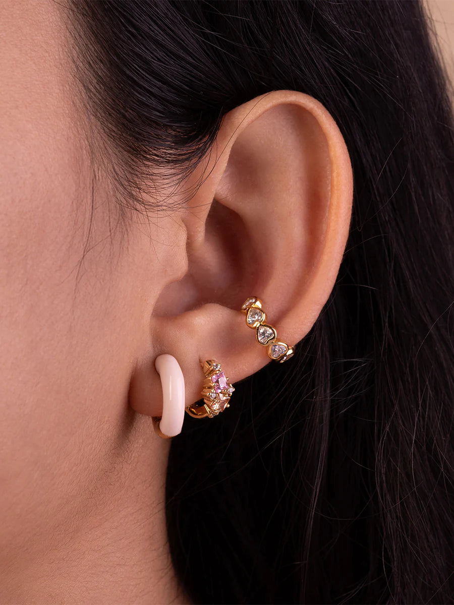 WCO Heart Bezel Ear Cuff