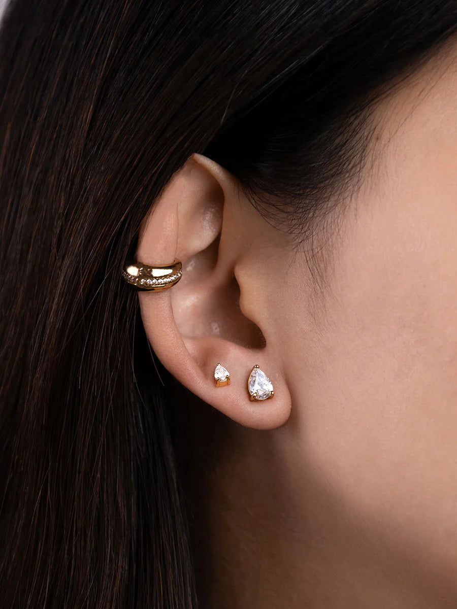 WCO Teardrop Flat Back Earrings