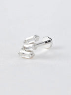 WCO Trio Baguette Flat Back Earrings