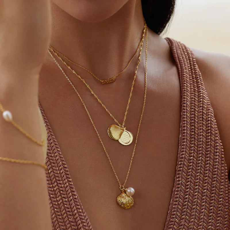 WCO Seashell Locket Necklace