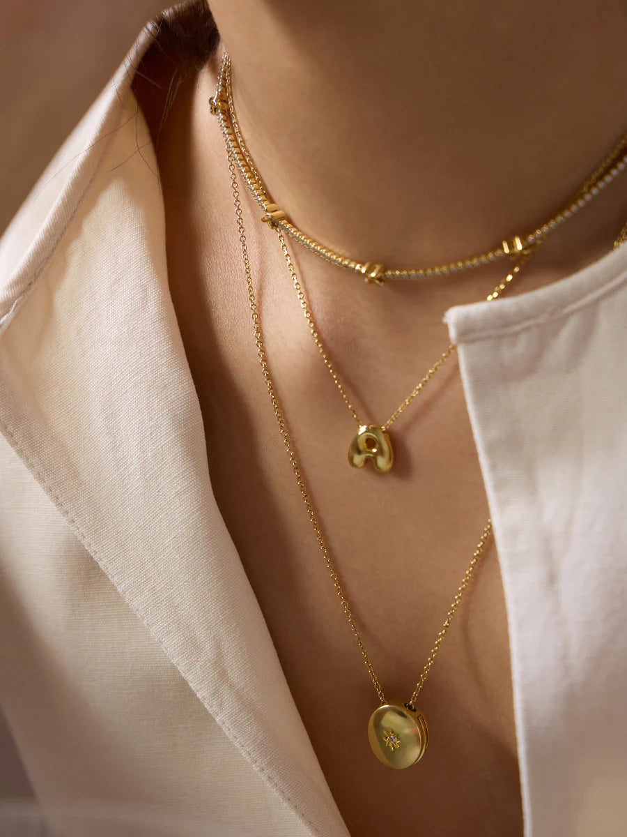 WCO Falling Star Locket Necklace