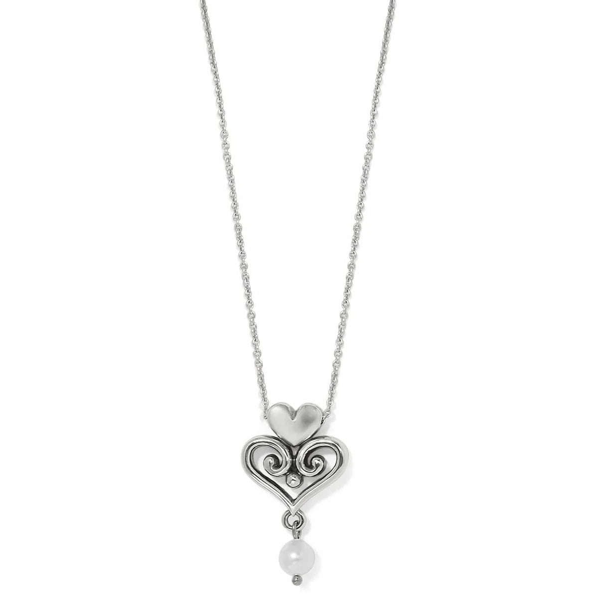BRI Alcazar Amor Pearl Pendant Necklace