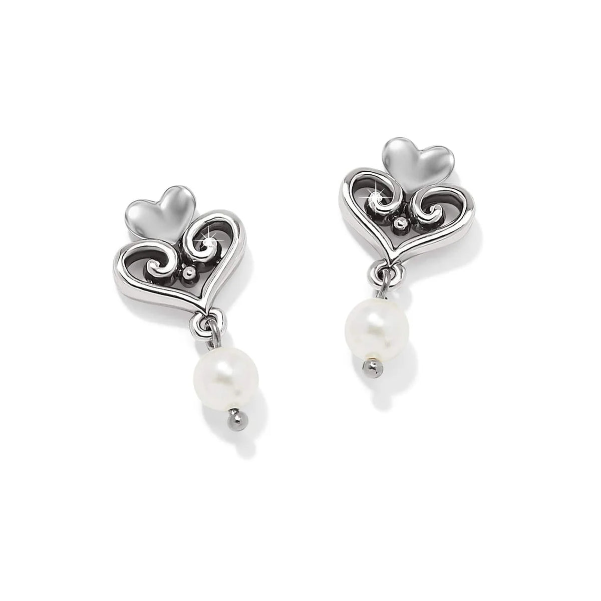 BRI Alcazar Amor Pearl Post Drop Earrings