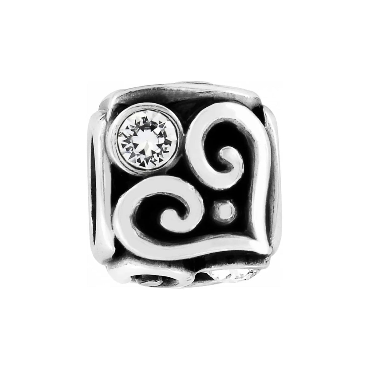 BRI Alcazar Heart Cube Bead