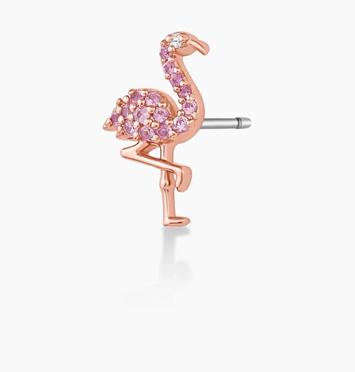 GOR Flamingo Charm Stud