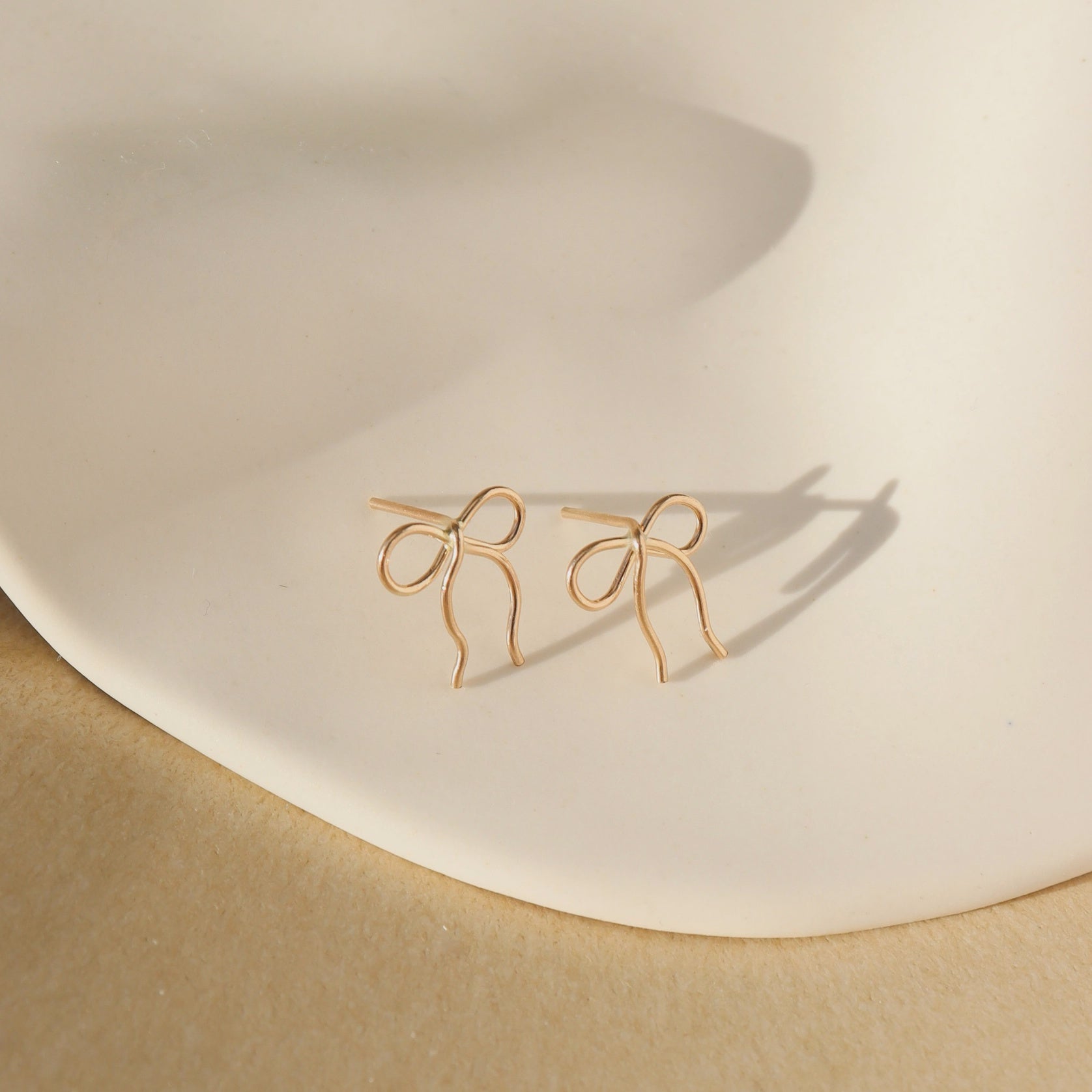 TKN Mini Bow Studs