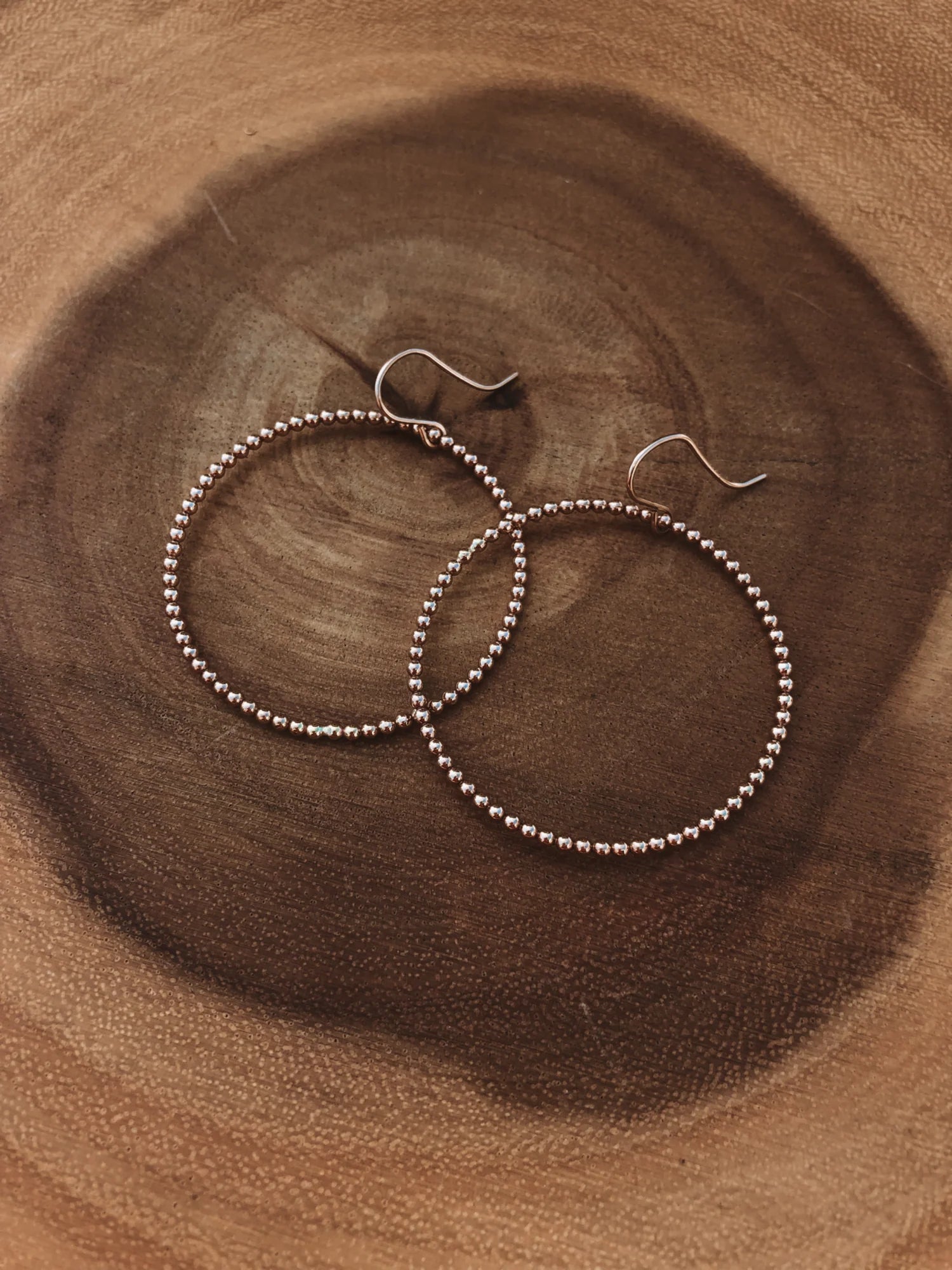 TOA Beaded Bigga Hoops