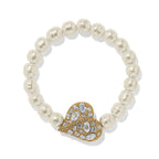 BRI Trust Your Journey Pearl Heart Bracelet