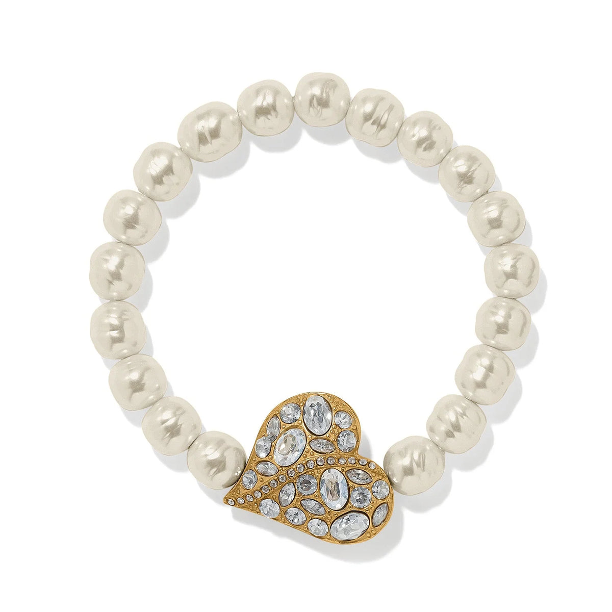 BRI Trust Your Journey Pearl Heart Bracelet