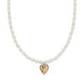 BRI Cascade Embrace Pearl Heart Necklace