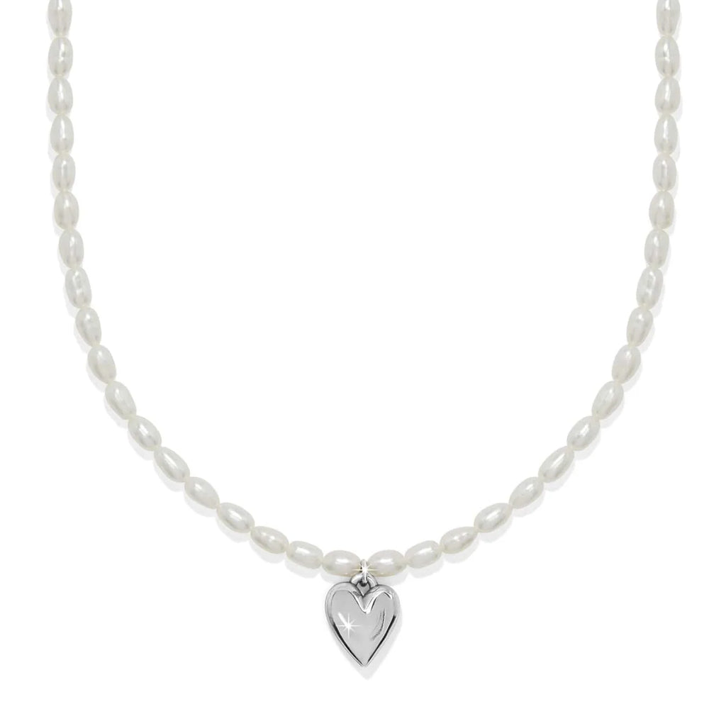 BRI Cascade Embrace Pearl Heart Necklace