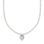 BRI Cascade Embrace Pearl Heart Necklace