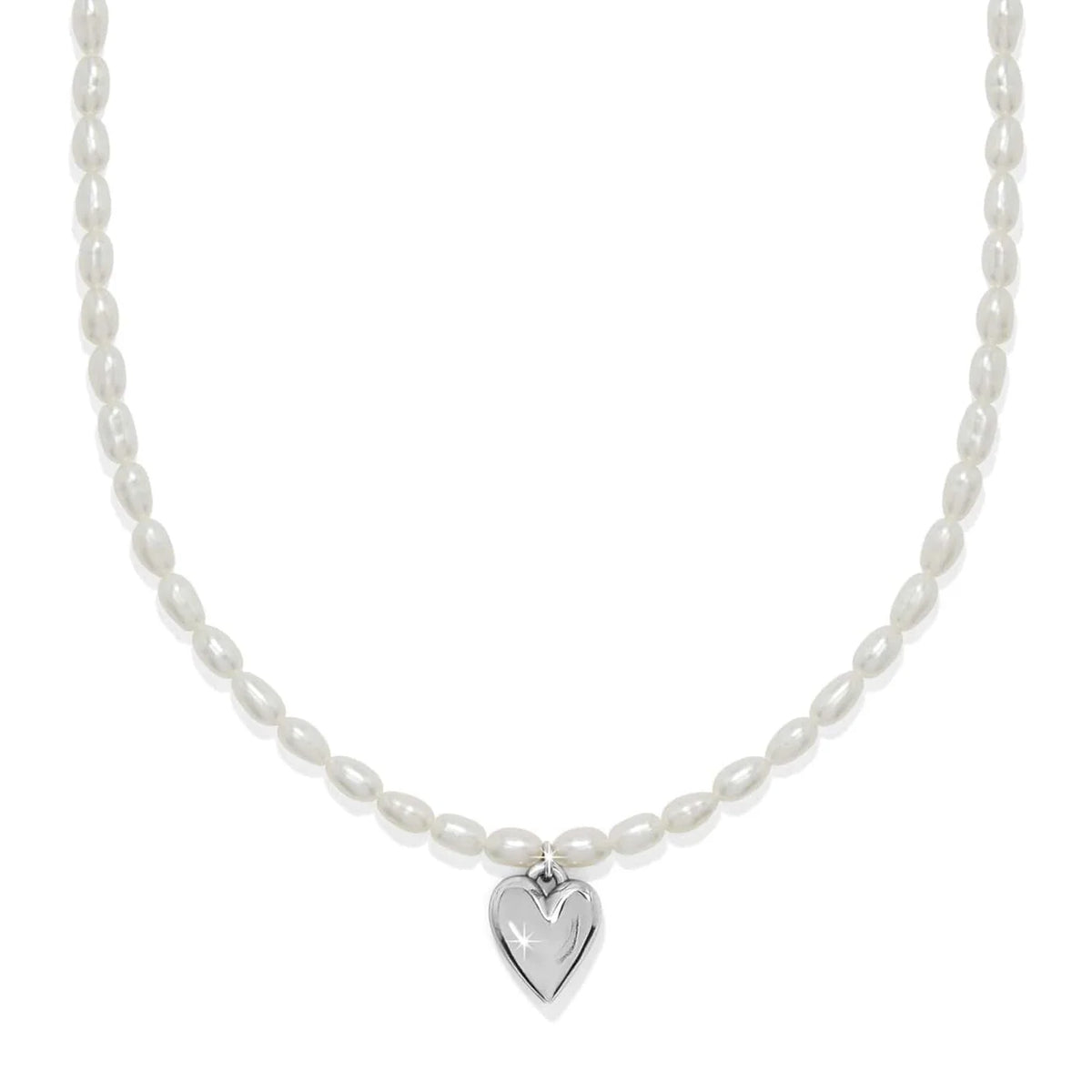 BRI Cascade Embrace Pearl Heart Necklace