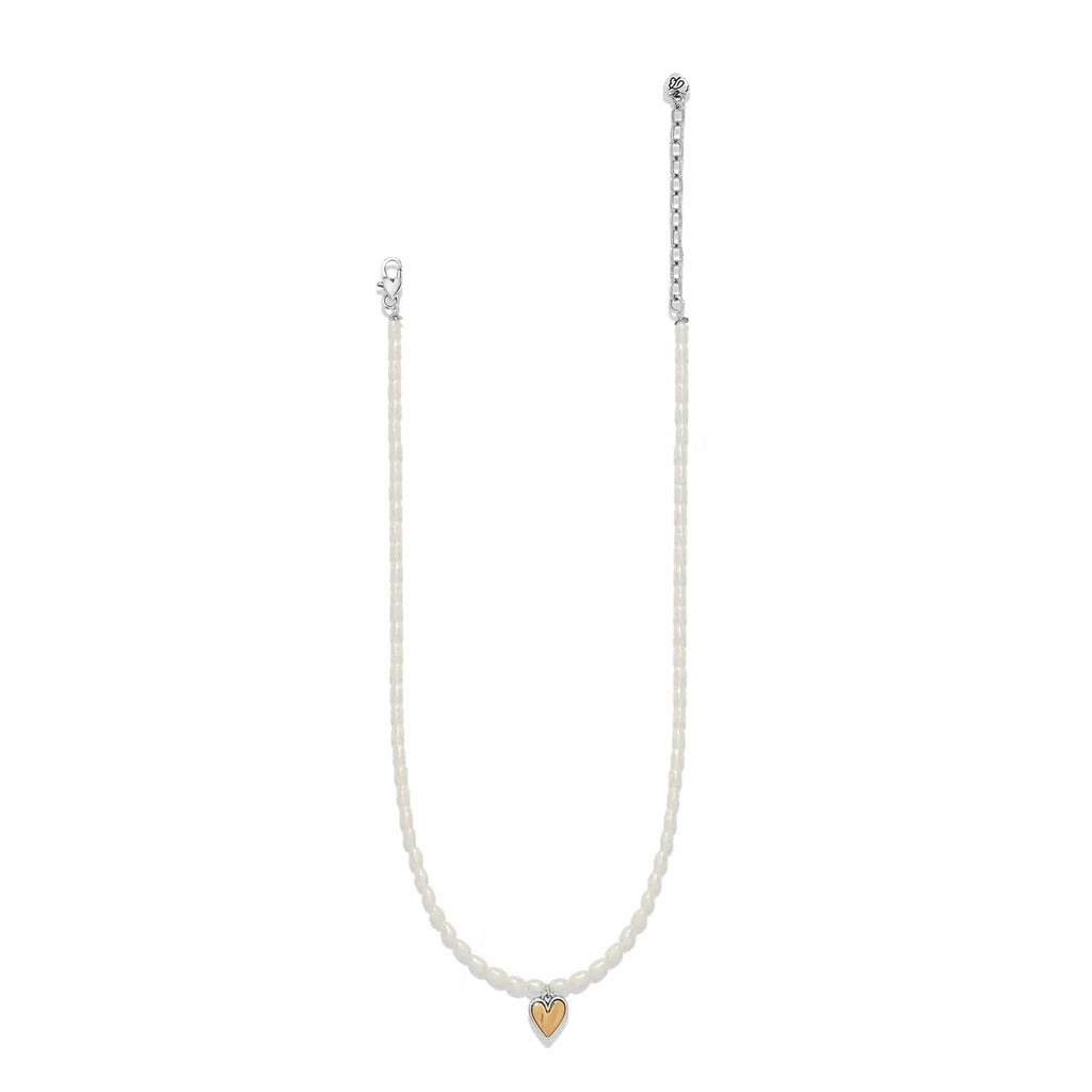 BRI Cascade Embrace Pearl Heart Necklace
