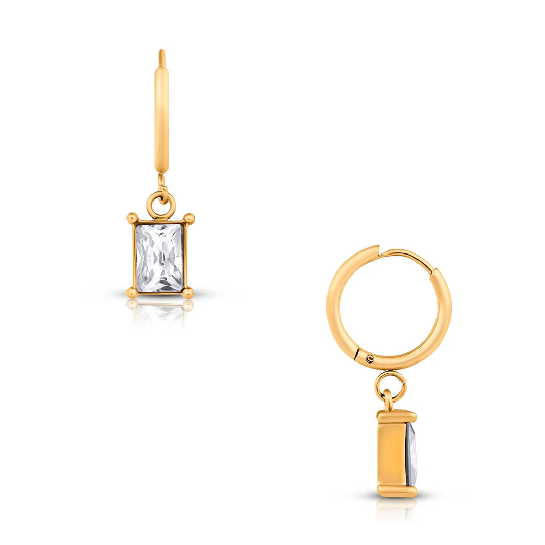 EV Chantel Baguette Huggie Hoop