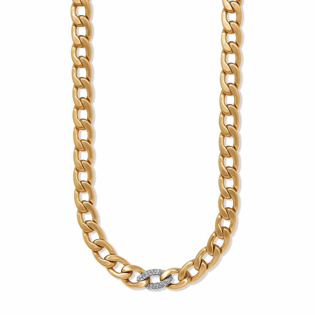 BRI Cleo Pave Link Necklace